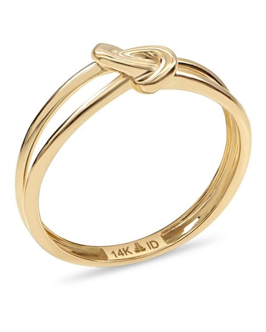 DEVATA Metallic Love Knot Ring