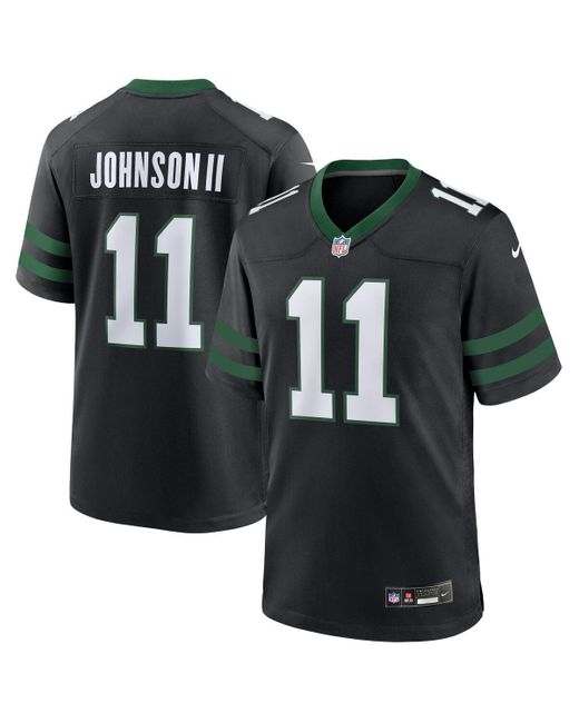 Nike Black Jermaine Johnson Ii Legacy New York Jets Alternate Game Jersey for men