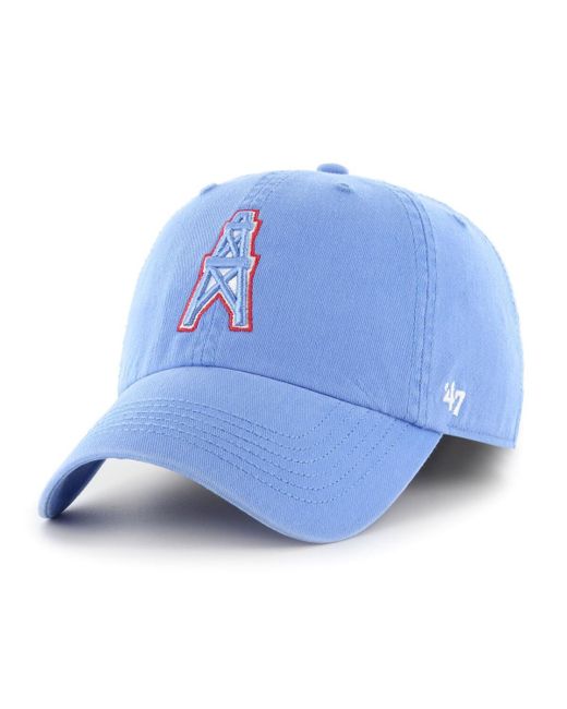 '47 Blue 47 Houston Oilers Gridiron Classics Franchise Legacy Fitted Hat for men