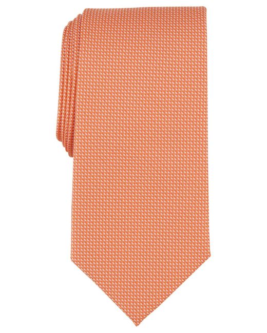 Club Room Orange Elm Solid Textured Tie for men