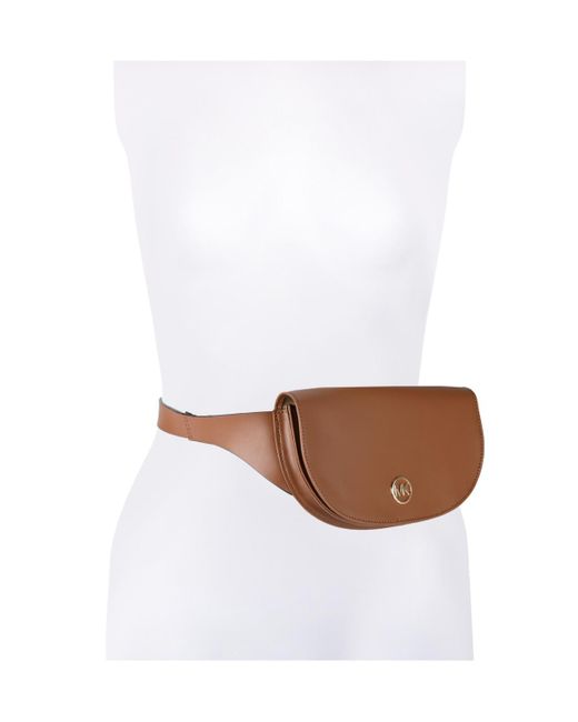 Michael Kors Michael Leather Fanny Pack in White | Lyst