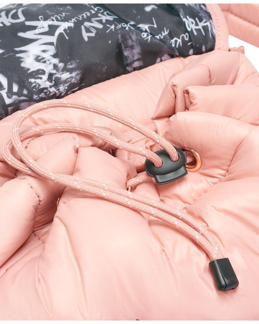 DKNY Pink Underground Draw String Backpack