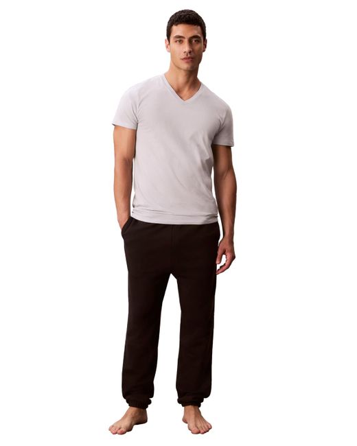 Calvin Klein Blue 3-pack Cotton Classics V-neck T-shirts for men