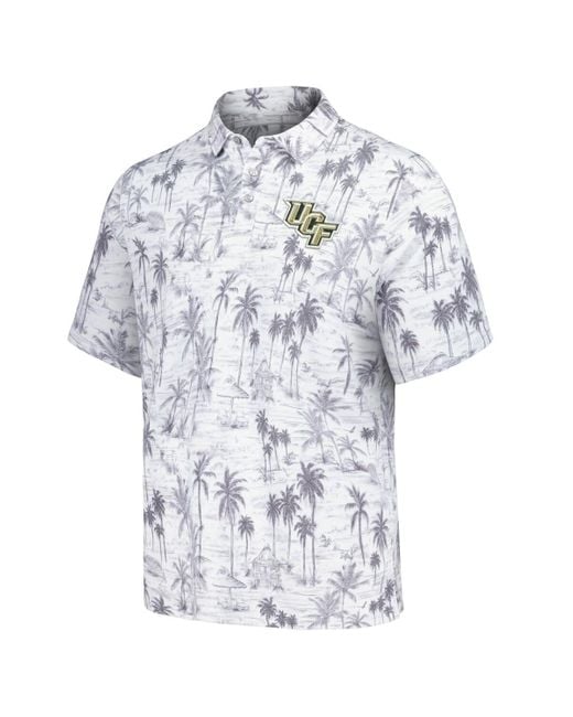 Tommy Bahama White West Virginia Mountaineers Sport Cabana Shores Islandzone Tri-blend Polo Shirt for men