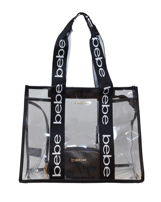 Bebe black tote bag deals