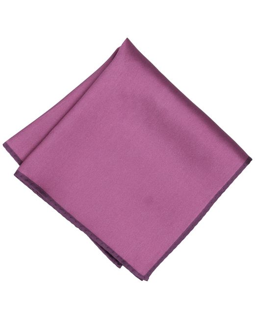 Alfani Purple Silk Solid Rolled Border Pocket Square for men