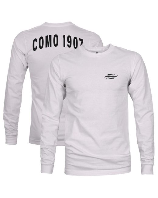 1863fc Blue Como 1907 Arch Long Sleeve T-shirt for men