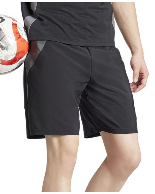 Adidas Gray Tiro 24 Moisture-wicking Drawstring 8" Shorts for men