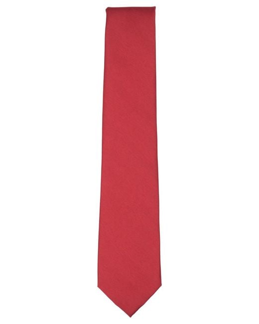 Club Room Red Solid Pattern Tie for men