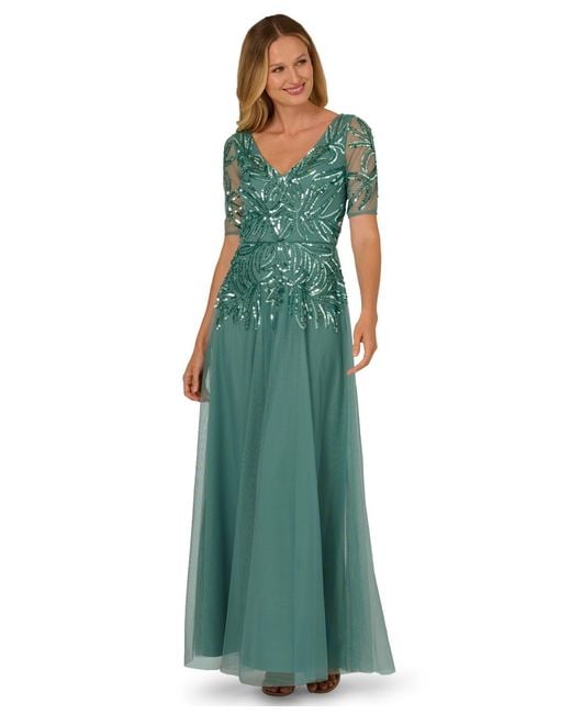 halter dress Green Backless Satin Prom Dress with Halter Neck FD6159 Viniodress