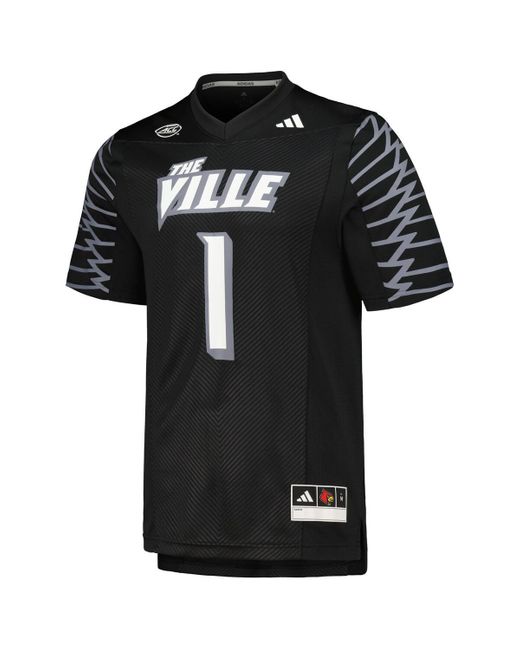 Adidas Black #1 Louisville Cardinals 2023 Premier Jersey for men