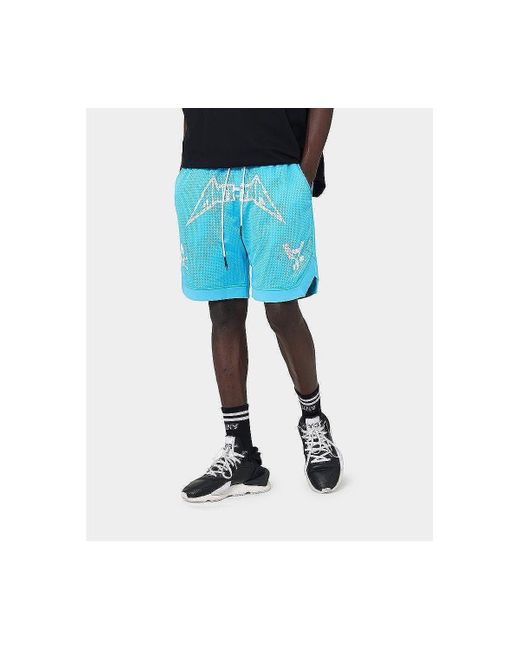 The Anti Order Black Heavy Metal Basketball Shorts for men
