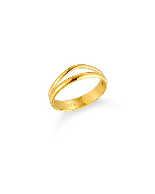 Atolea Metallic Breeze Double Ring