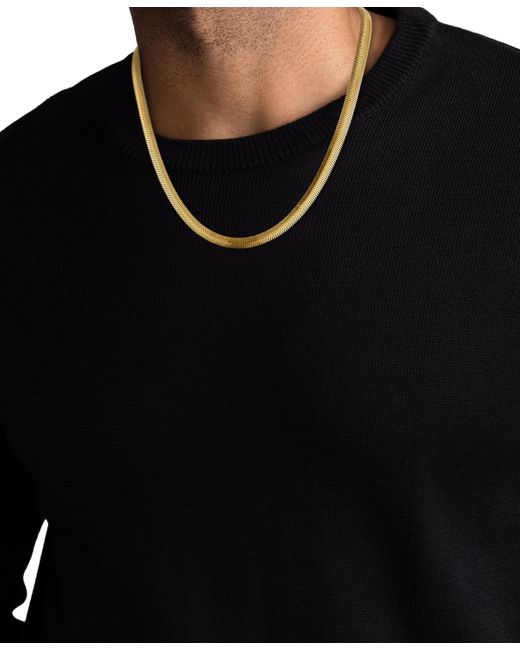 Macy's Metallic Diamond-cut Wide Snake Chain Necklace for men