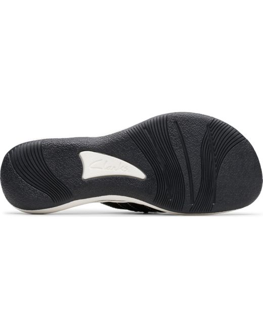 Clarks Black Cloudsteppers Breeze Opal Sandals