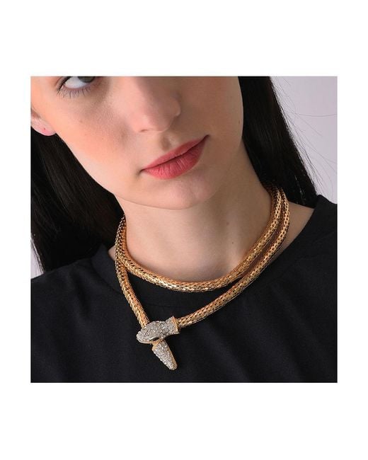 SOH Metallic Snakehead Statement Necklace