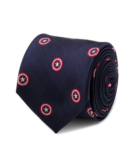 Marvel Blue Captain America Tie for men