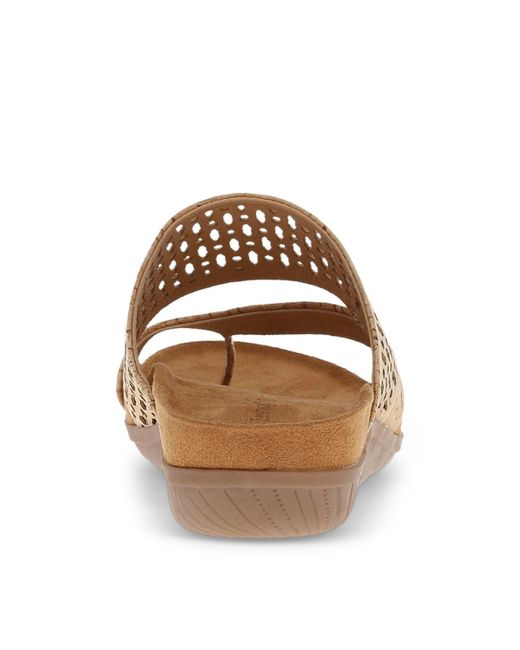 BareTraps Brown Juny Slide On Sandals