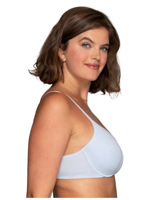 Vanity Fair Blue Breathable Luxe Full Coverage Underwire