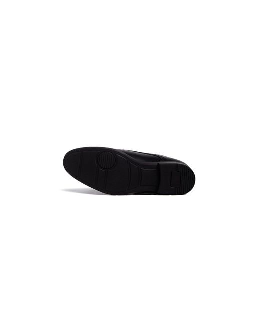 Marc Joseph New York Black State Street Hands-free Slip On Technology Plain Toe Dress Oxfords for men