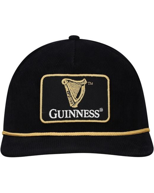 Lids Black Guinness Golfer Adjustable Hat for men