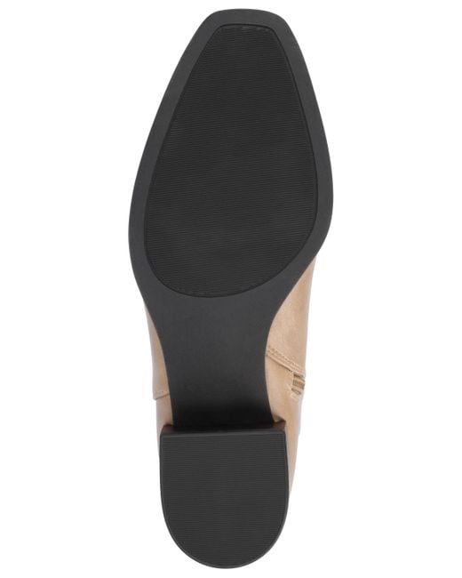 Journee Collection White Devri Square Toe Boots