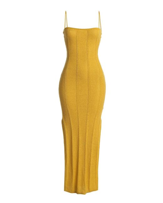 JLUXLABEL Gray Cabana Views Crochet Dress