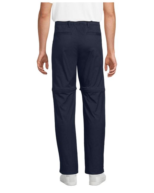 Lands' End Blue Zip Off Pant for men