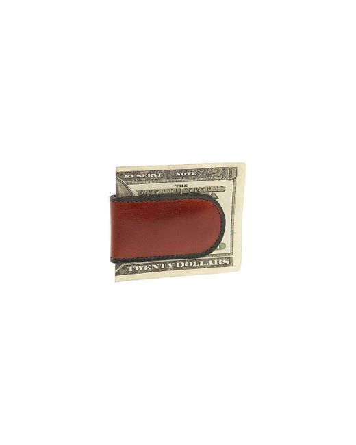 Bosca White Old Collection-magnetic Money Clip for men