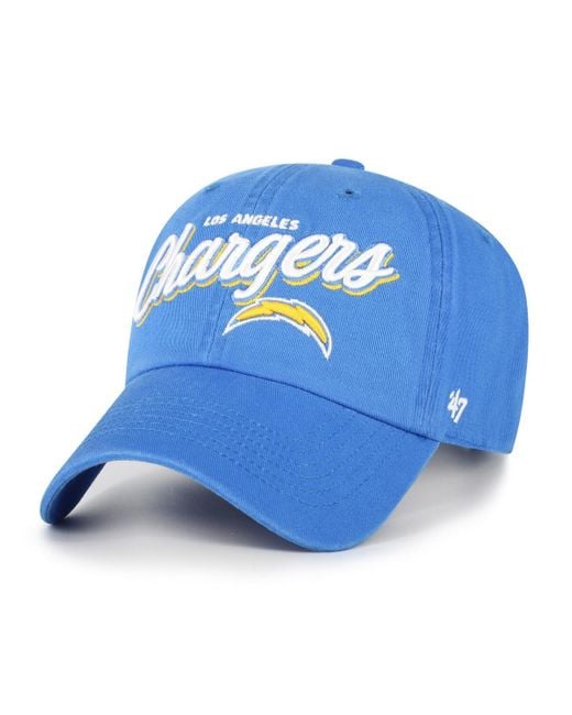 '47 Blue Los Angeles Chargers Ariana Clean Up Adjustable Hat