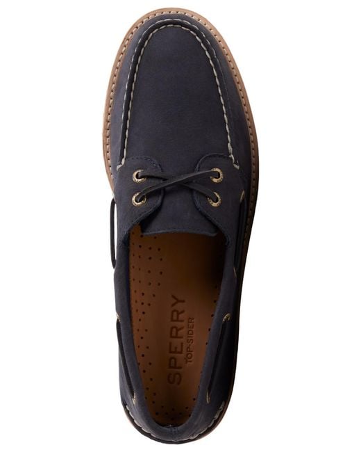 Sperry Top-Sider Blue Authentic Original 2-eye Lug Sole Boat Shoes for men