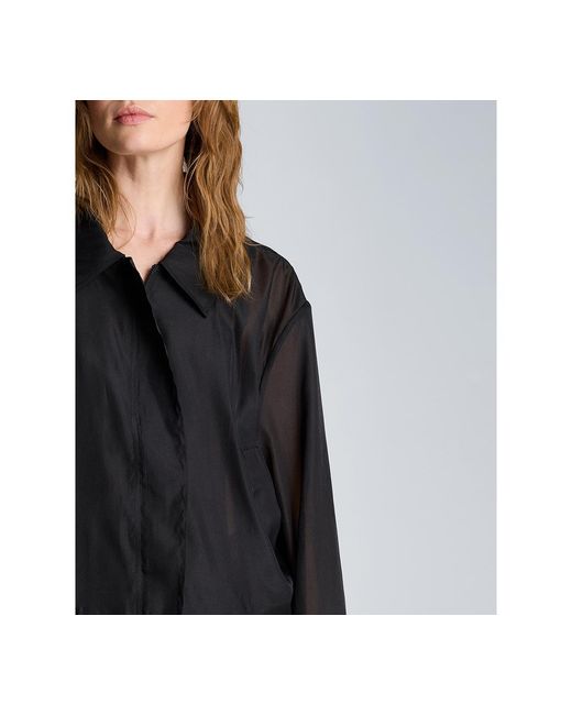 Kenneth Cole Black Collared Neck Bomber Jacket