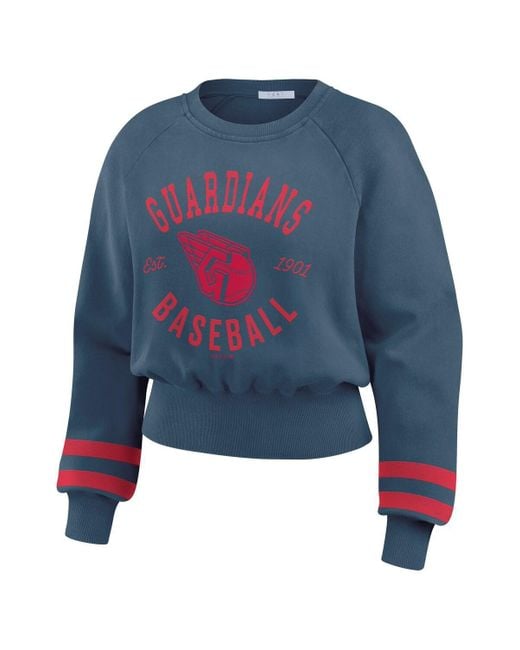WEAR by Erin Andrews Women's Blue Cleveland Guardians Vintage