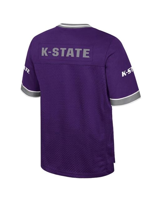 Colosseum Athletics Purple Kansas State Wildcats Nothing But The Hits Football Jersey for men