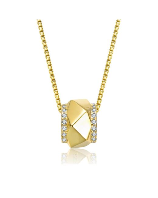 Genevive Jewelry Metallic Sterling Silver 14k Plated