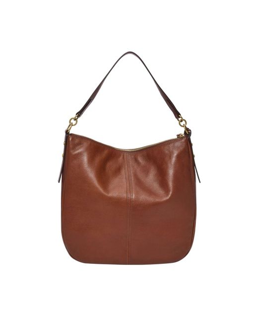 Fossil Jolie Leather Hobo in Brown - Lyst