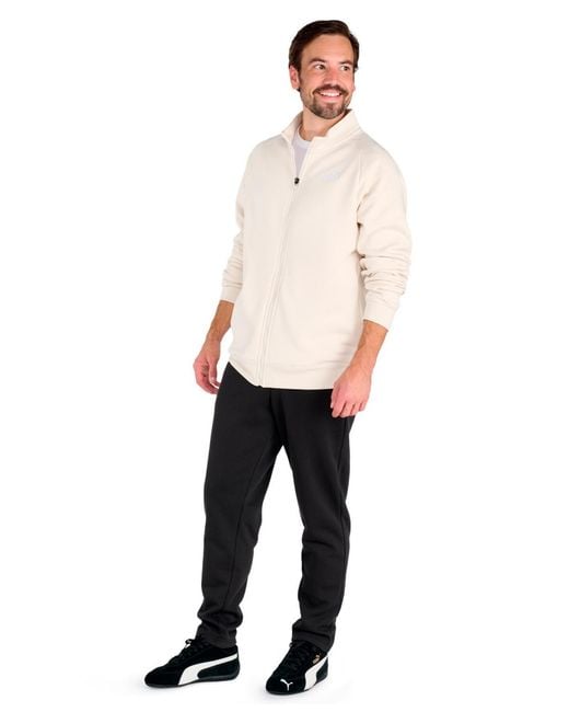 PUMA White Zip Front Track Jacket for men
