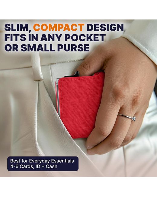 Conceal Plus Red Rfid Pop Up Wallet