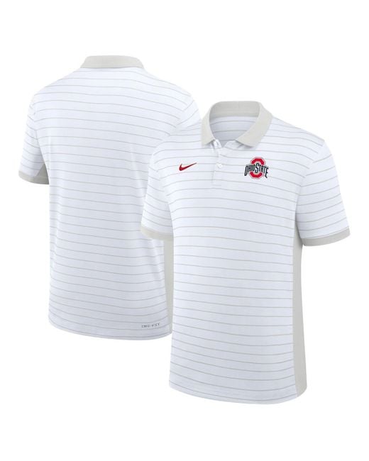 Nike Blue Ohio State Buckeyes 2025 Early Season Coaches Sideline Victory Stripe Performance Polo Shirt for men