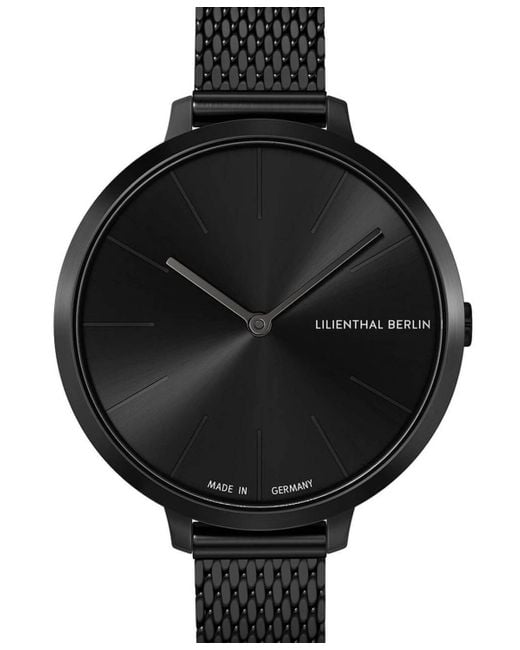 Lilienthal Berlin Rosalux Sensation Stainless Steel Mesh Watch 30mm in Black Lyst
