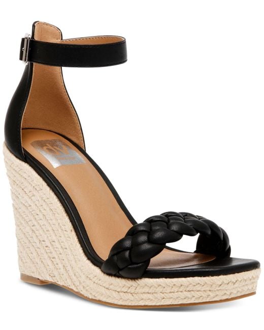 DV by Dolce Vita Harriat Braided Espadrille Platform Wedge Sandals in