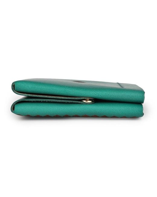Old Trend Green Celosia Bifold Wallet