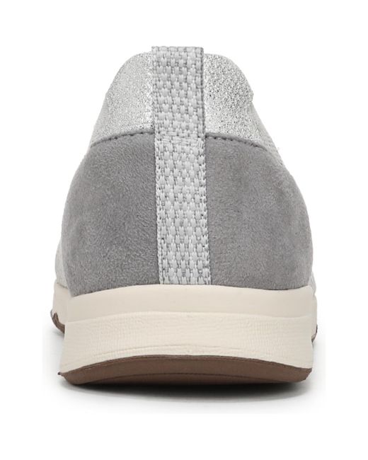 LifeStride White Respect Round Toe Slip On Sneakers
