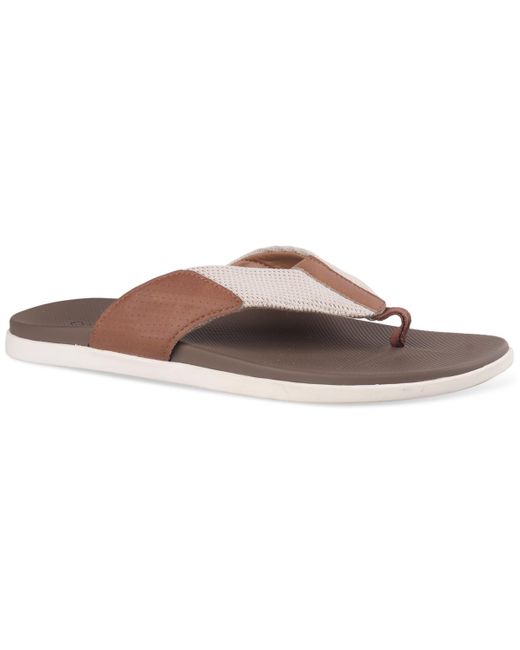 Club Room Brown Ralstonn Slip-on Thong Sandals for men