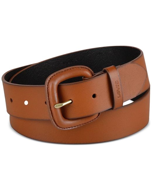 Levi's Brown Leather Wrapped Buckle Belt