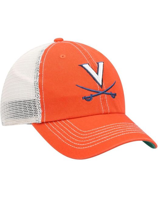 '47 Orange 47 Virginia Cavaliers Trawler Trucker Snapback Hat for men