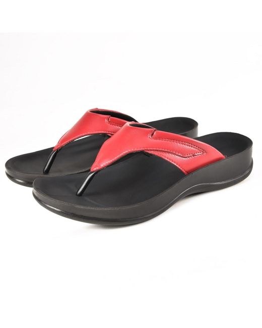 AEROTHOTIC Red Algiz Comfortable Sandal