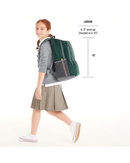 Lands' End Blue Kids Classmate Large Backpack