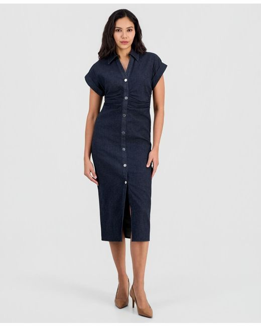 covered dress for women Long Sleeve Linen Wrap Dress with Hood