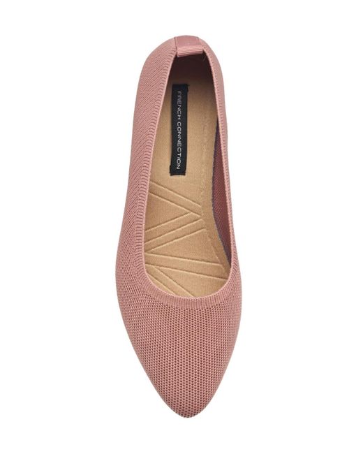French Connection Pink Caputo Knit Flats